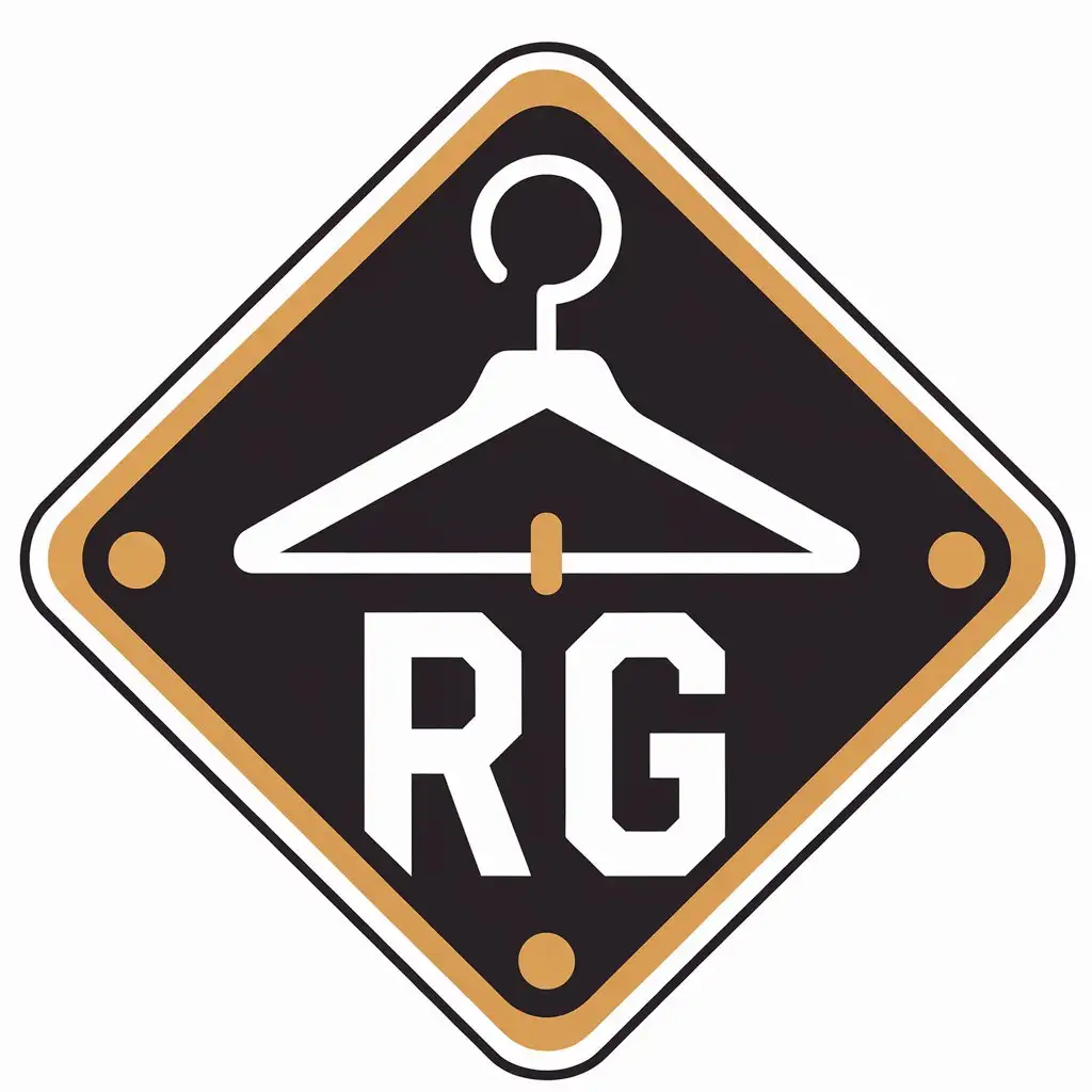 LOGO Design for RG Modern RetailInspired with Coat Symbol and Clear Background