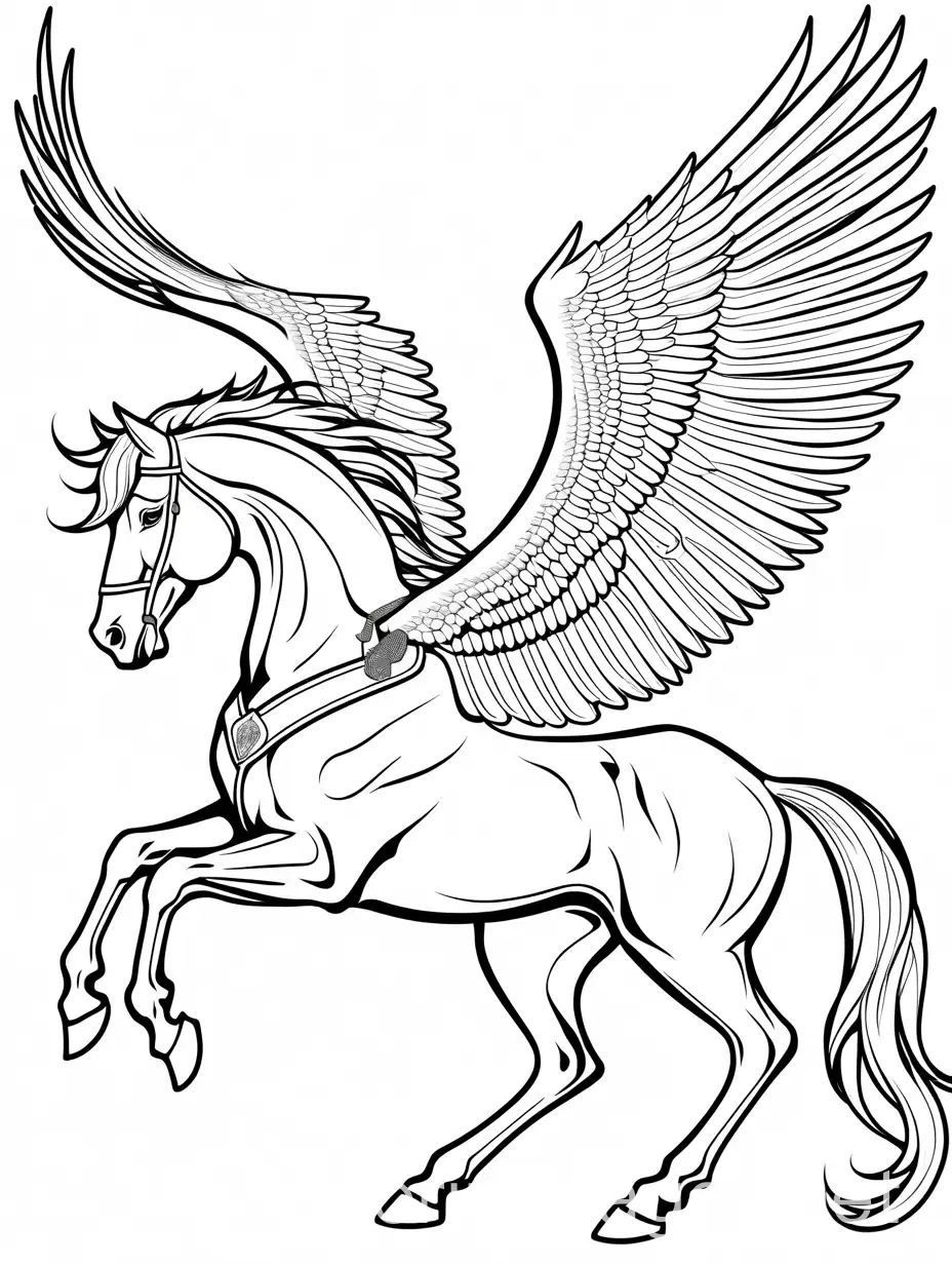 Noble-Hippogriffs-Coloring-Page-in-Black-and-White