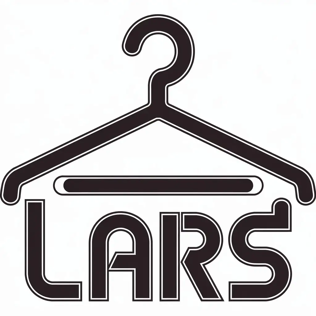 a vector logo design,with the text "Lars", main symbol:clothes,Moderate,clear background