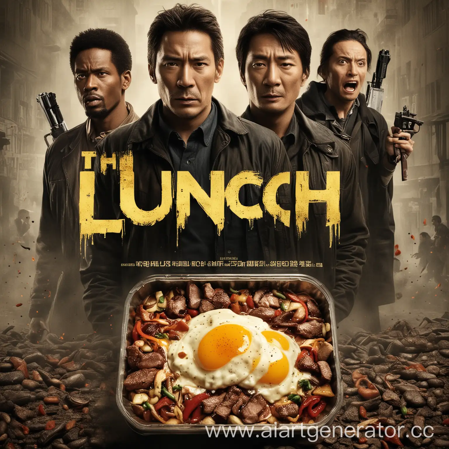 poster of an action movie called "The Lunch"