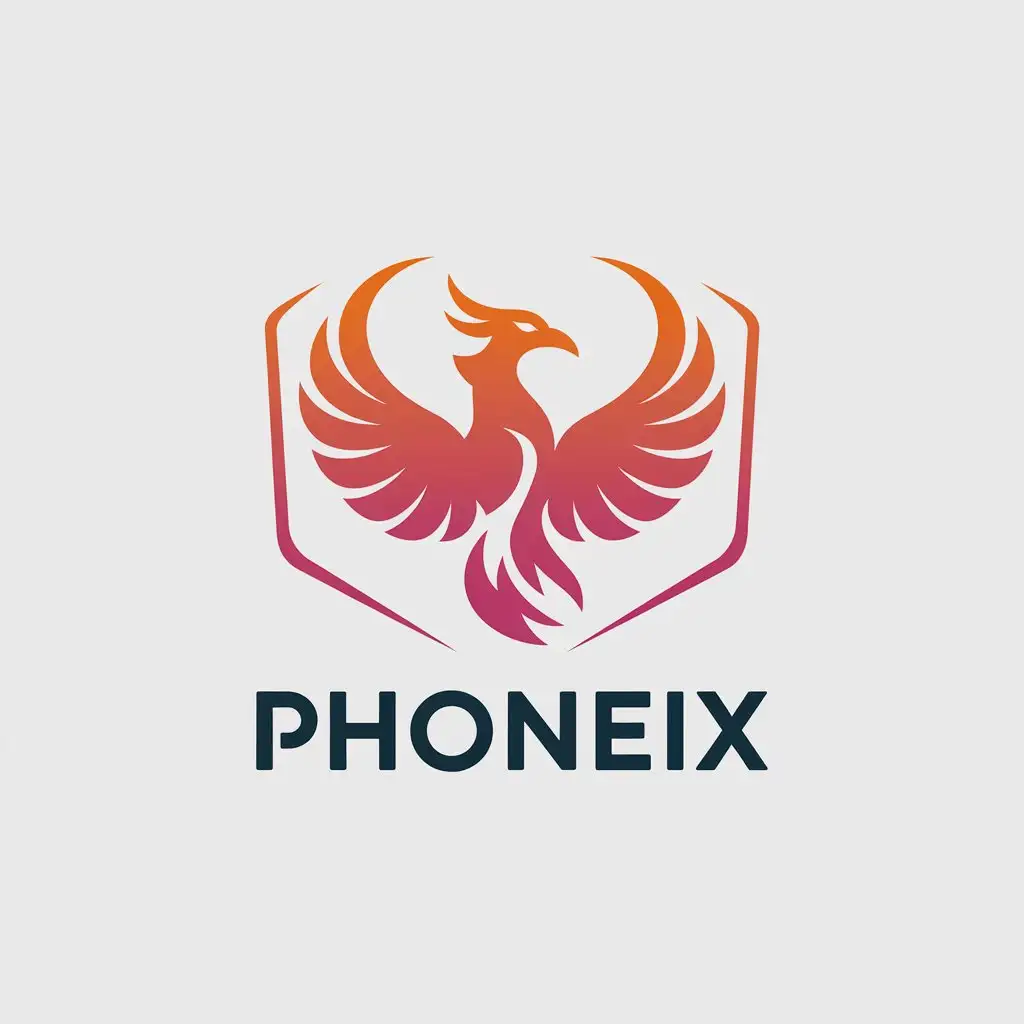 LOGO Design for Phoenix Pet Haven Minimalist Hexagonal Phoenix Head for Animal Industry