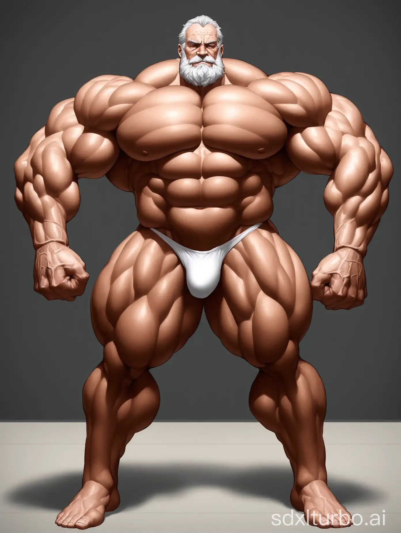 Elderly-Giant-Man-Displaying-Muscular-Strength-in-Underwear