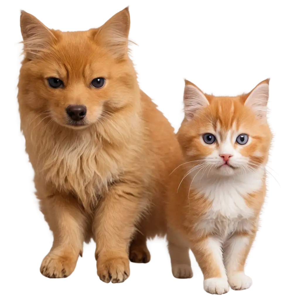 PNG-Image-of-a-Cat-and-Dog-Together-Perfect-for-Your-Creative-Projects