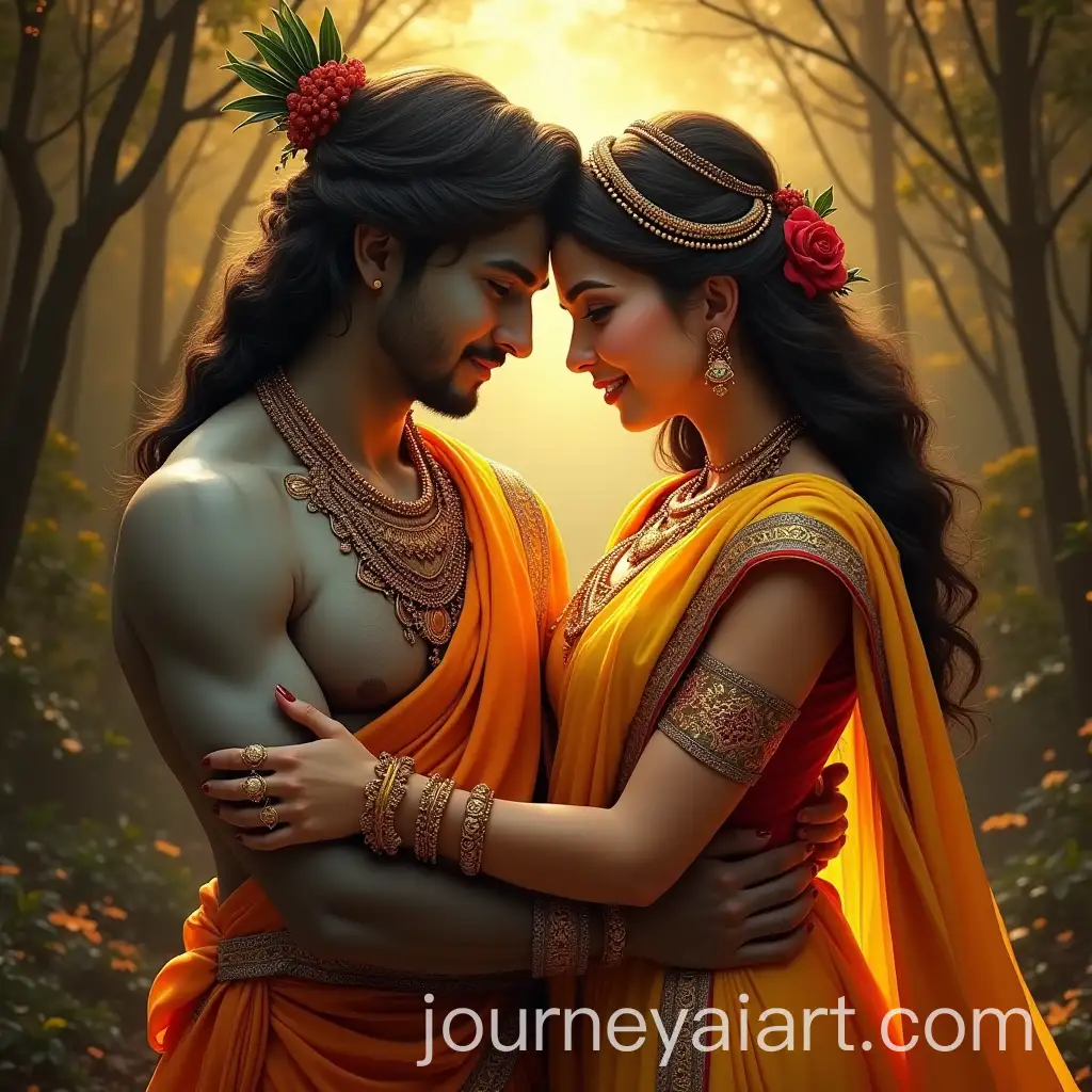 Divine-Radha-and-Krishna-in-Sacred-Embrace