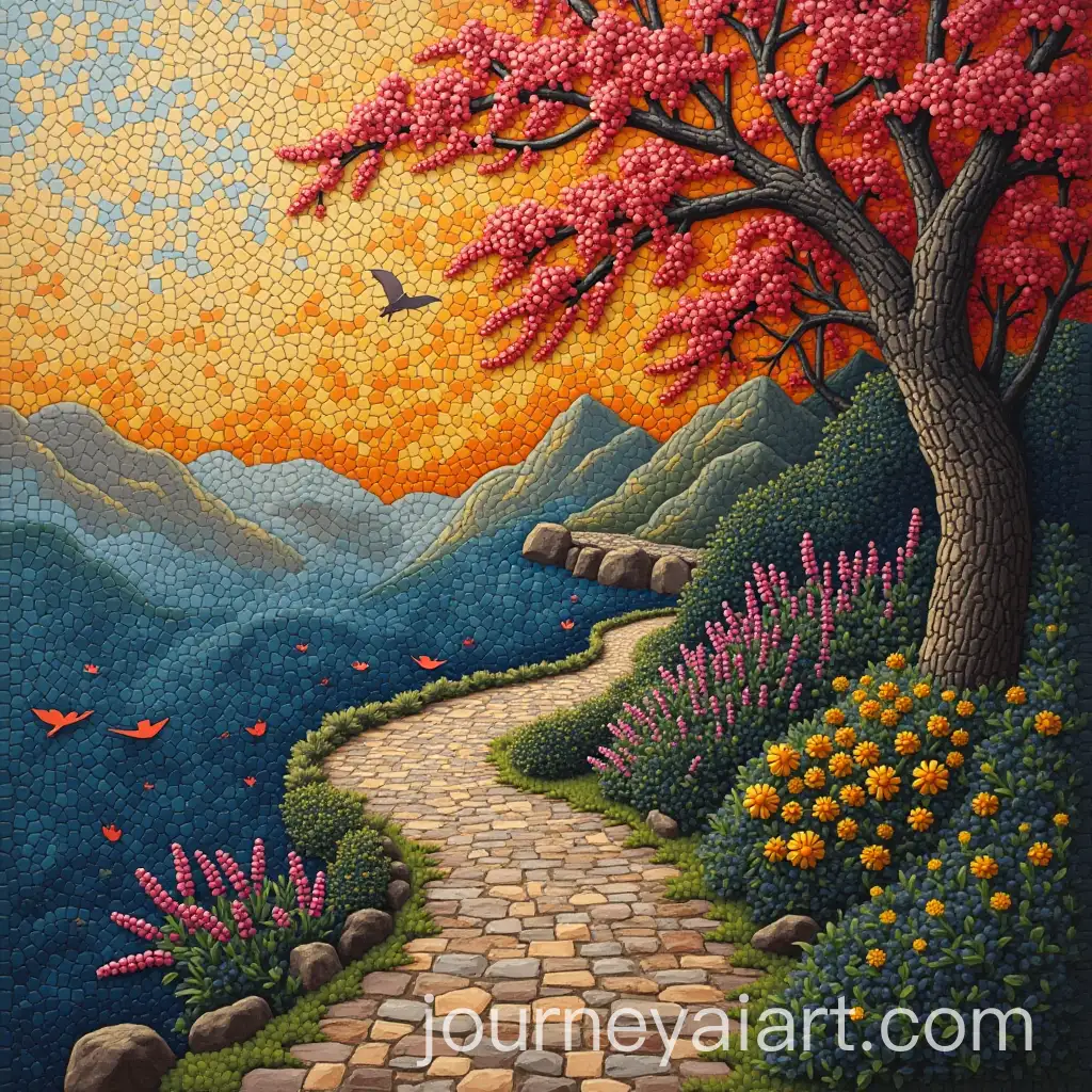 Colorful-Mosaic-Artwork-with-Geometric-Patterns