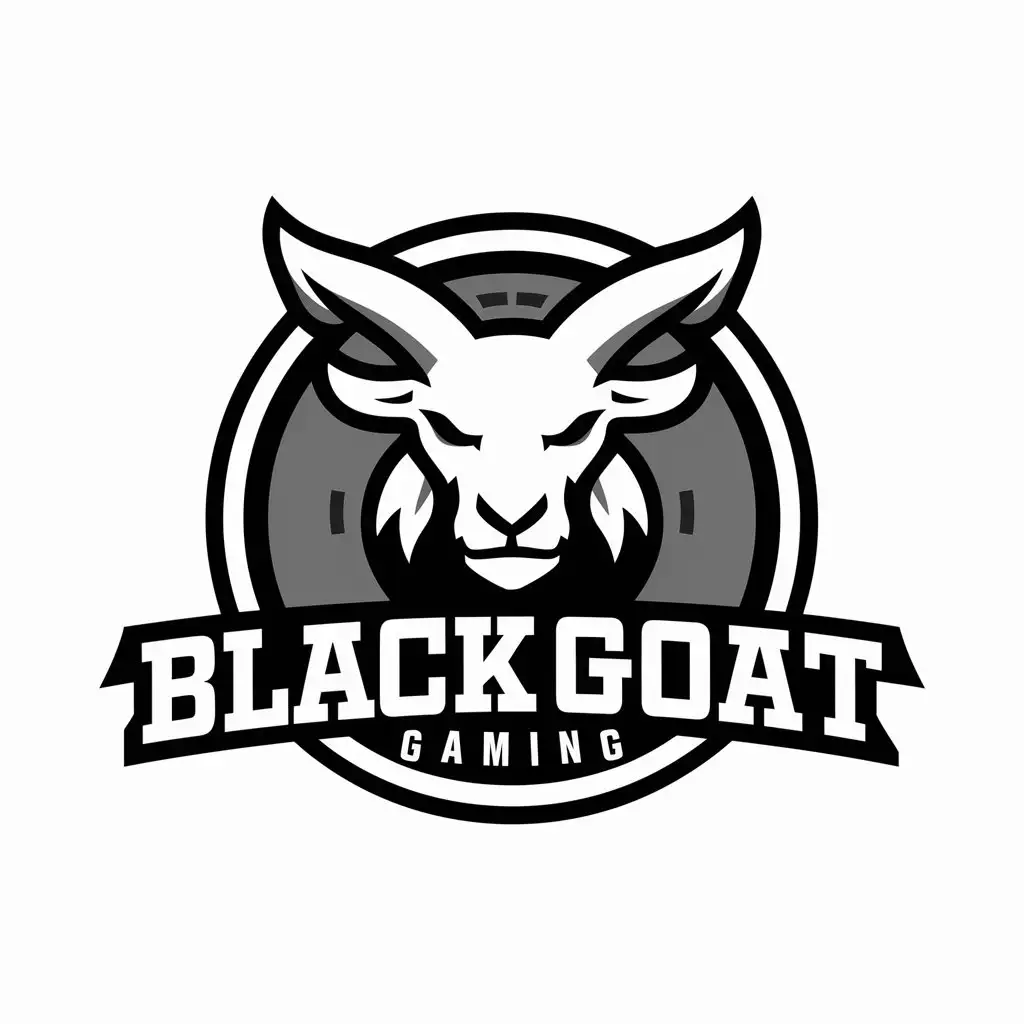 LOGO Design for BlackGOAT GAMING Vector Design with Goat Gaming Theme