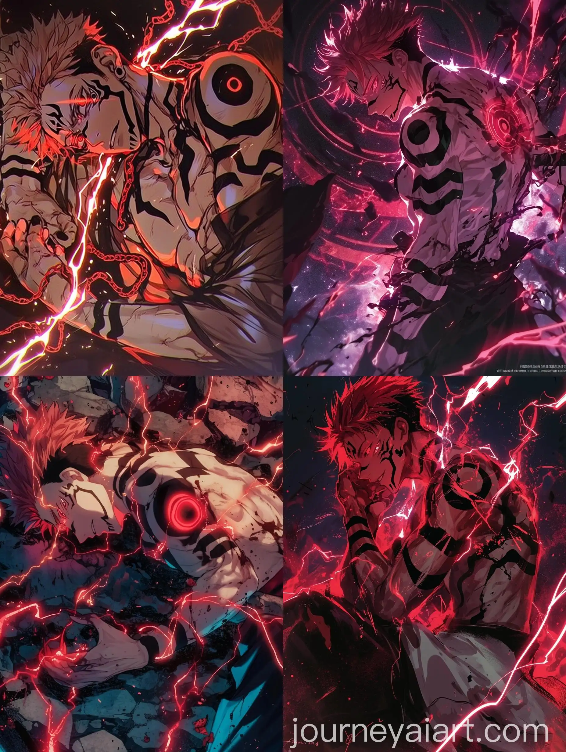 Ryomen-Sukuna-Transformation-with-Vibrant-Neon-Lines-and-Bioluminescent-Tattoos