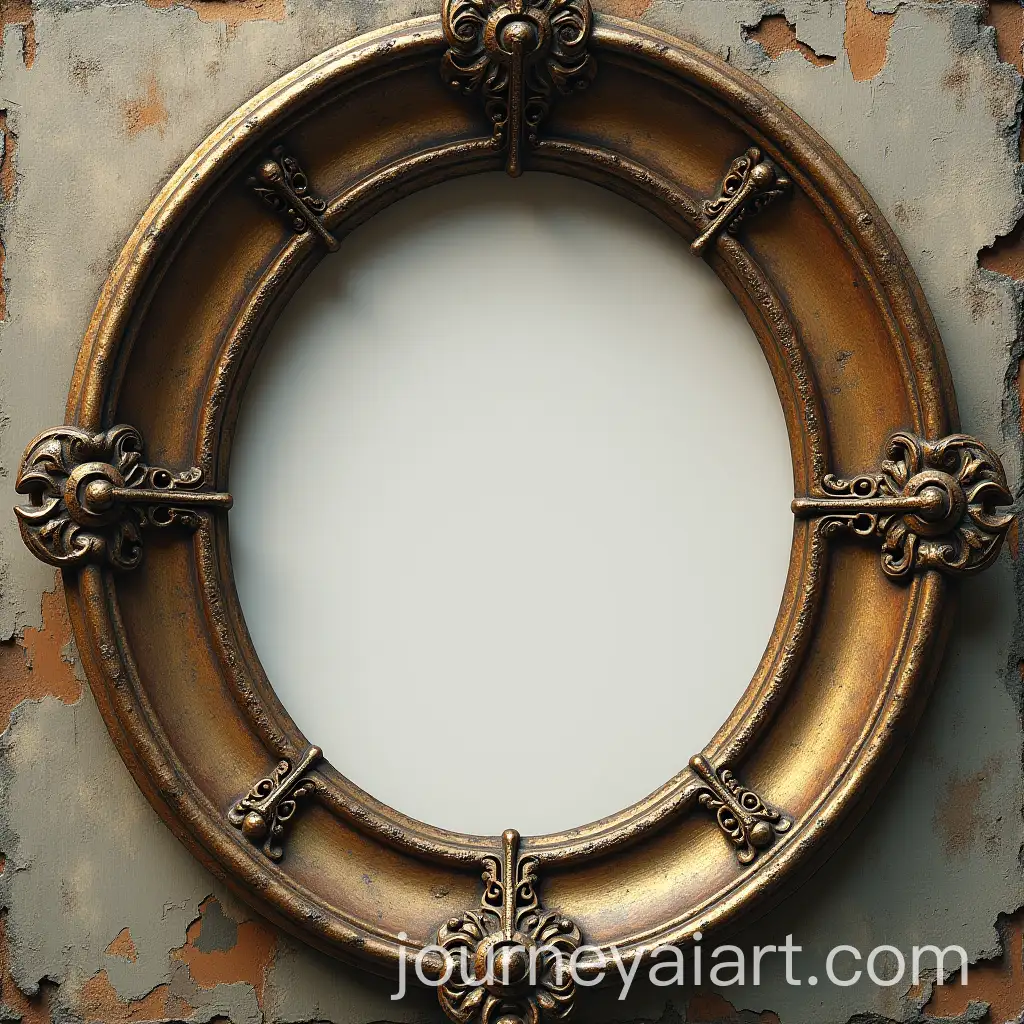 Round-Gothic-Frame-with-Intricate-Design-and-No-Background