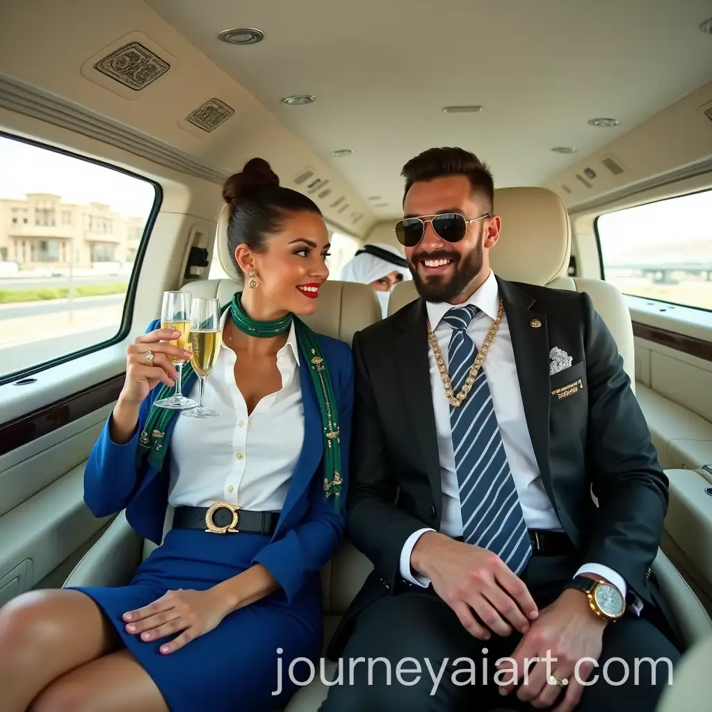 Luxury-Limousine-Ride-with-Stewardesses-and-Arab-Sheikh-in-Saudi-Arabia