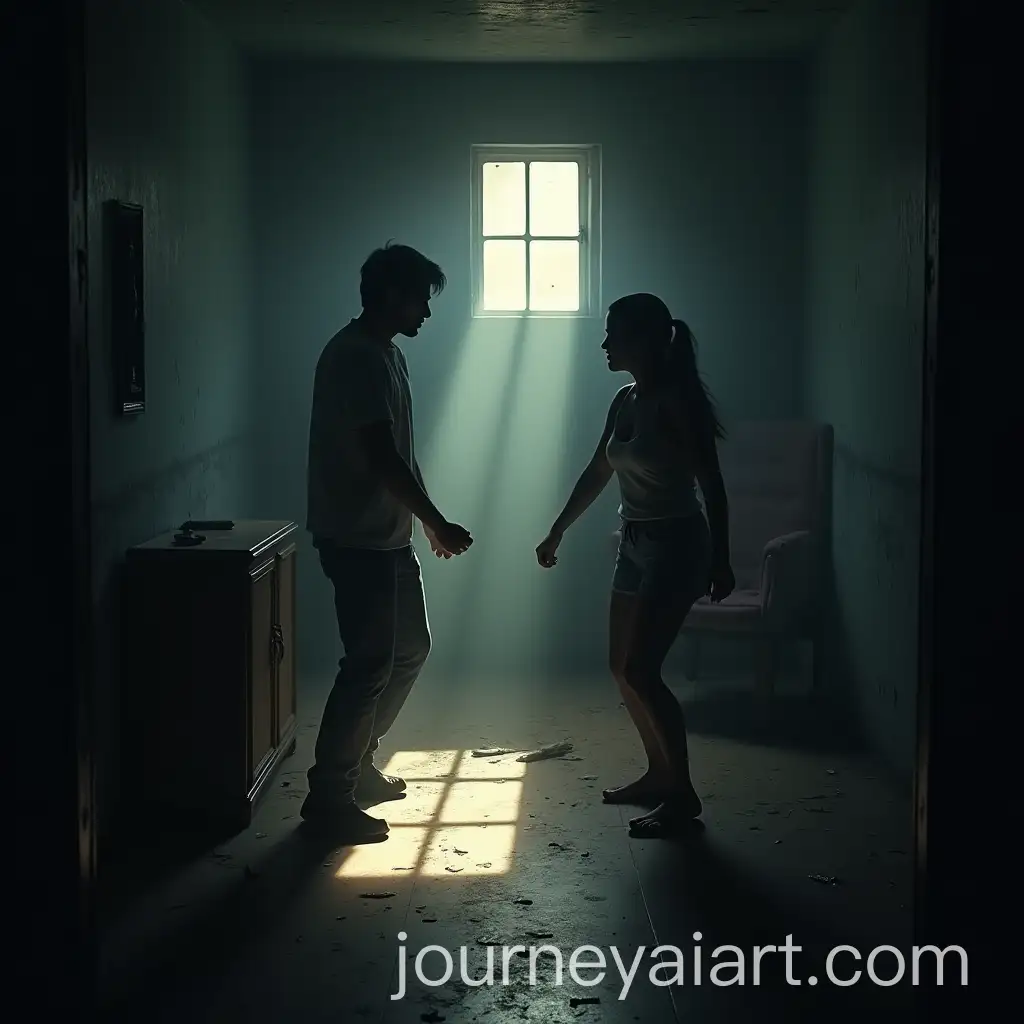 Confrontation-in-a-Dimly-Lit-Basement-with-Smoke-and-Debris