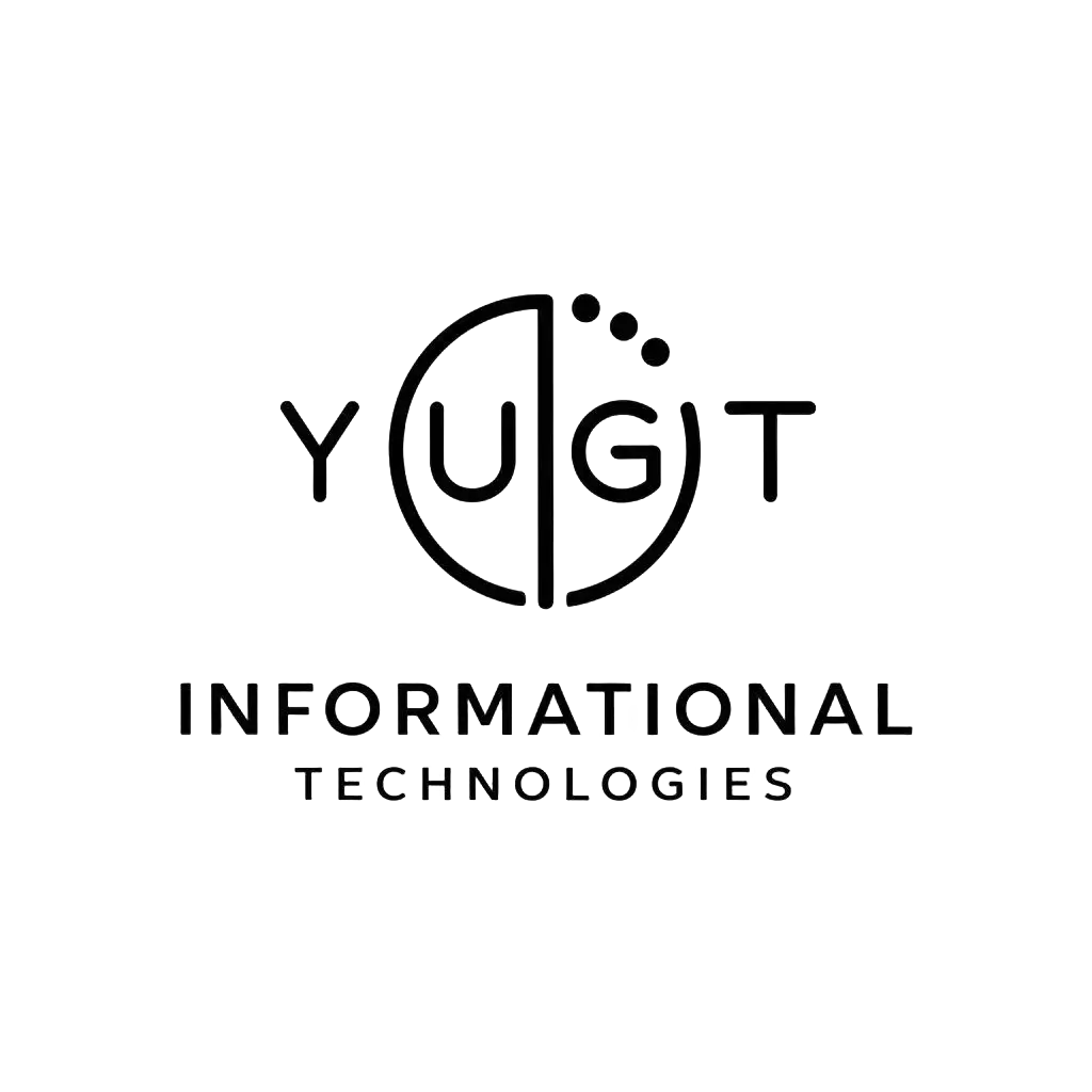 LOGO-Design-For-Informational-Technologies-YUGIT-Vector-Logo-with-Minimalistic-Style-for-Technology-Industry