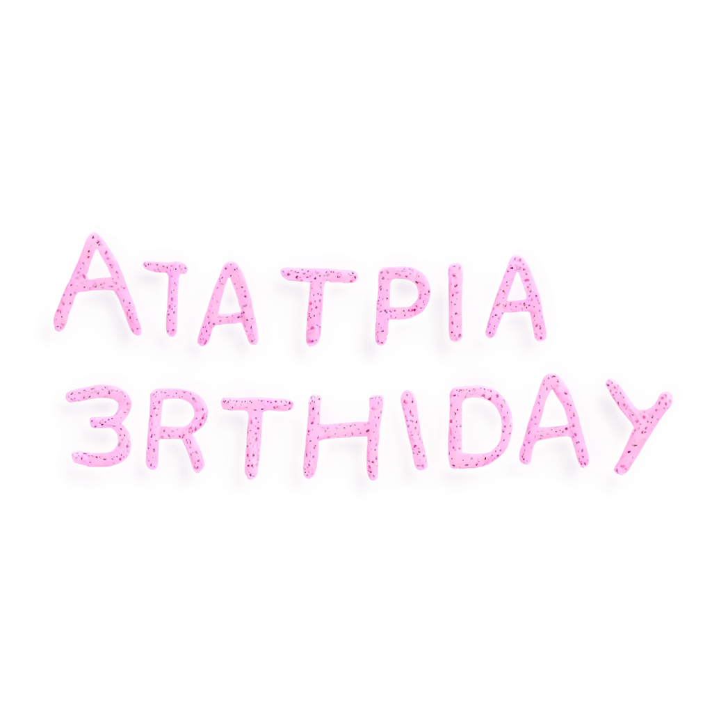 Birthday-Inscription-in-JournalStyle-Letters-in-PinkPurple-Hues-PNG-Image-for-Versatile-Digital-Use