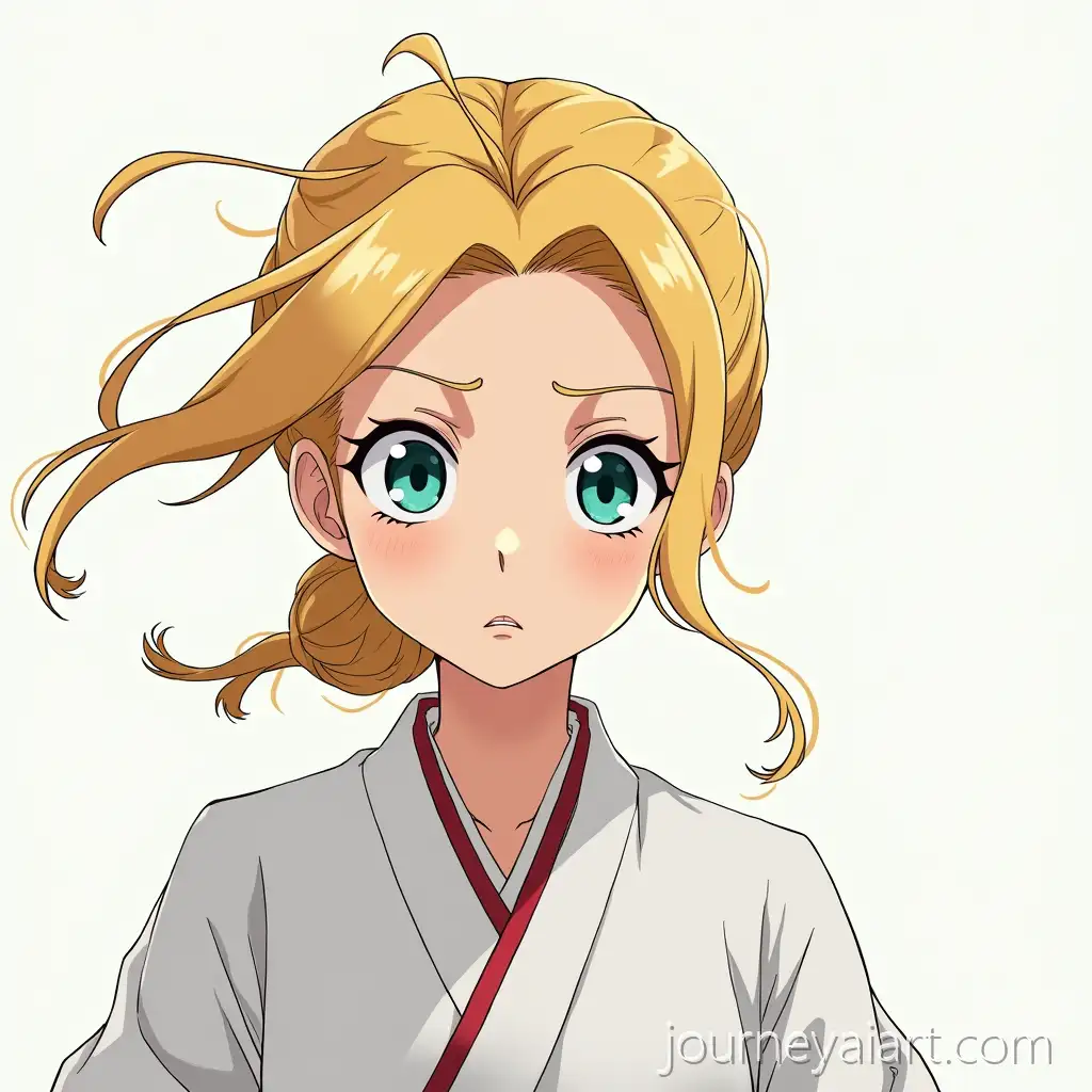 Young-Woman-in-White-Kimono-in-Espada-Las-Noches-Bleach-Anime-Art-Style
