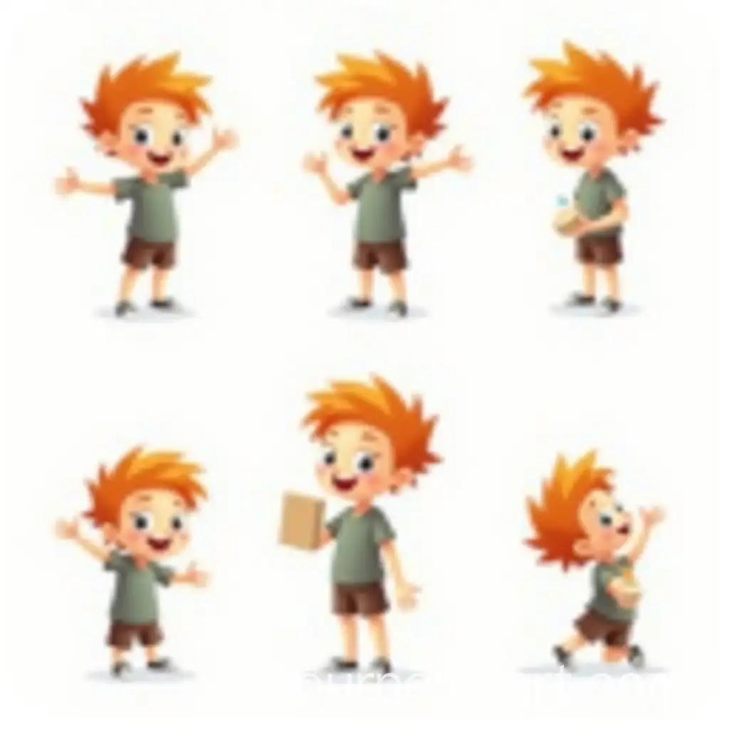 Cartoonist-Boy-in-Various-Poses-Drawing-Scenes