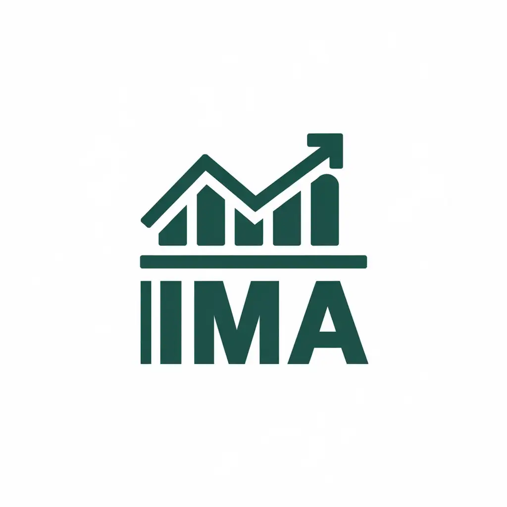 a vector logo design,with the text "IMA", main symbol:finance,Moderate,be used in Finance industry,clear background