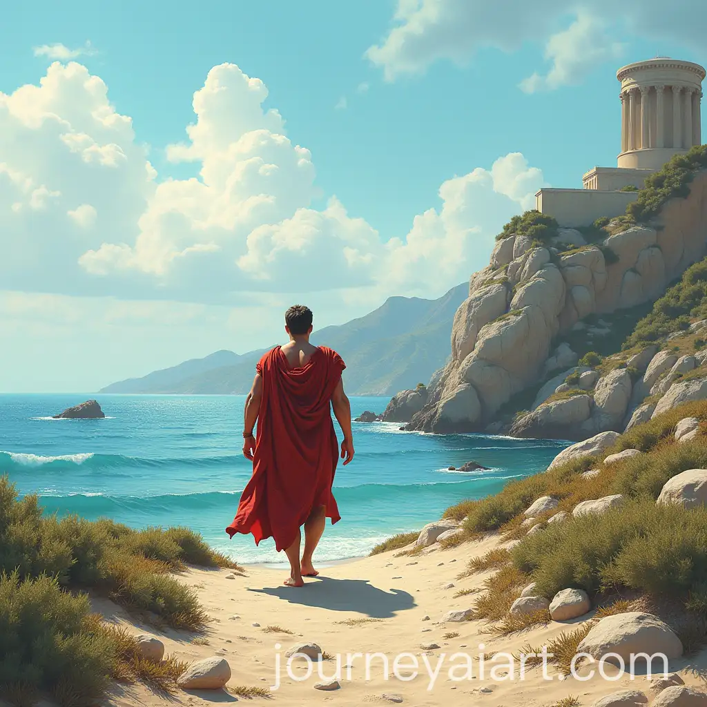 Greek-Hero-Walking-on-Ancient-Coastal-Shore
