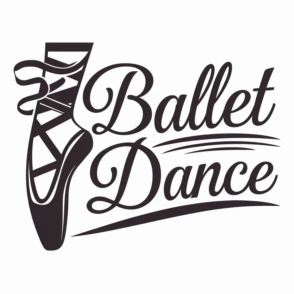 LOGO Design for Ballet Dance Elegant Vector Art with Clear Background