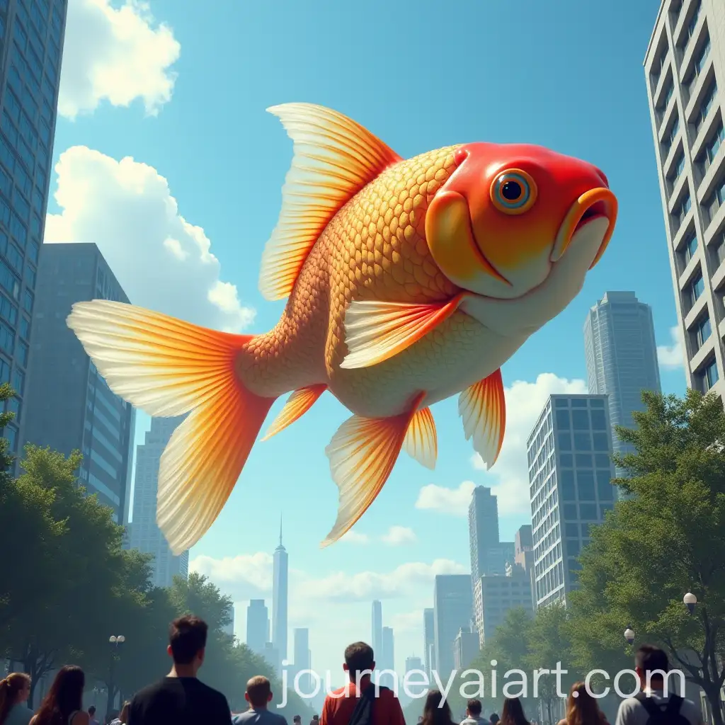 Giant-Winged-Fish-Flying-Over-Skyscrapers-in-a-Modern-City