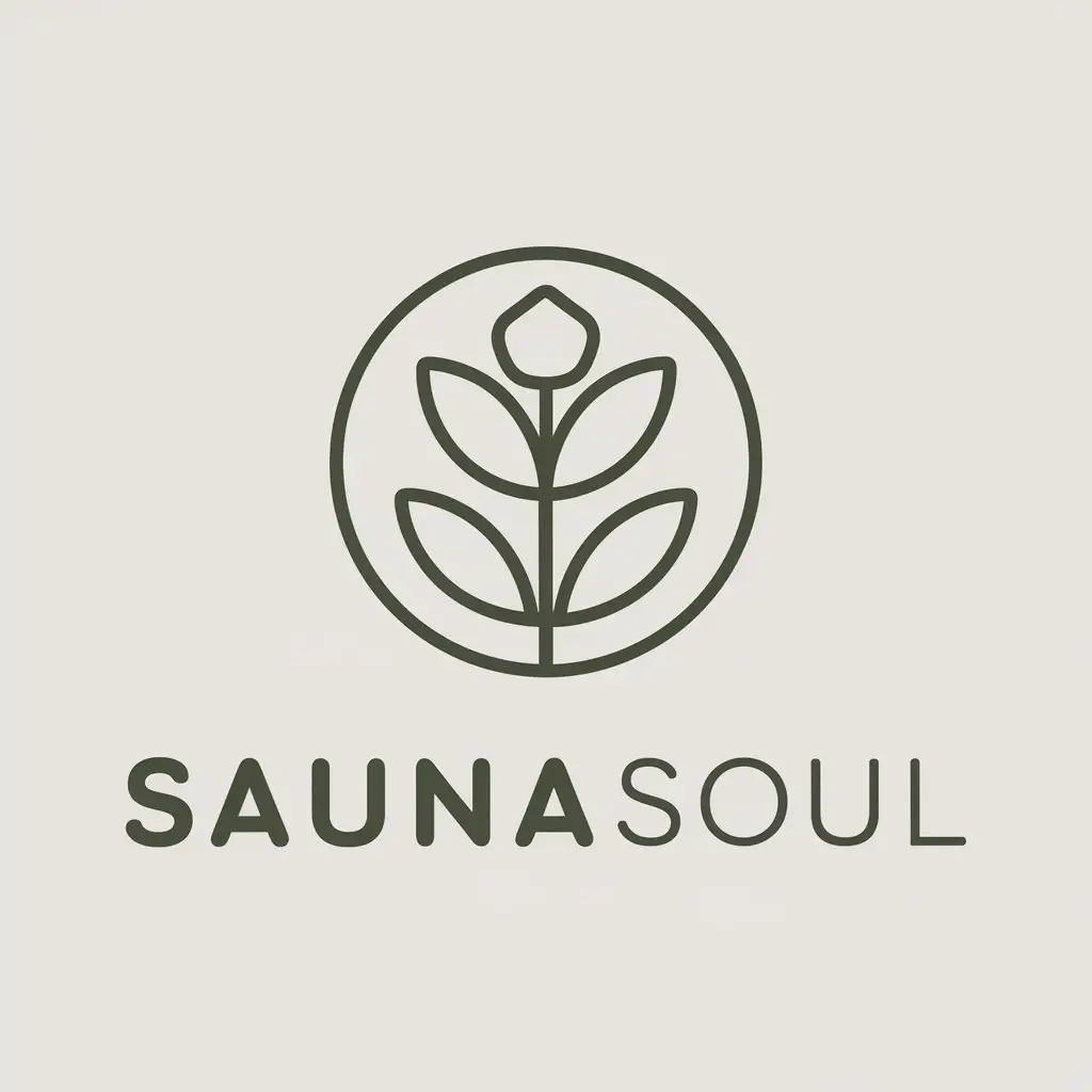 a vector logo design,with the text "SaunaSoul", main symbol:banya,Moderate,clear background