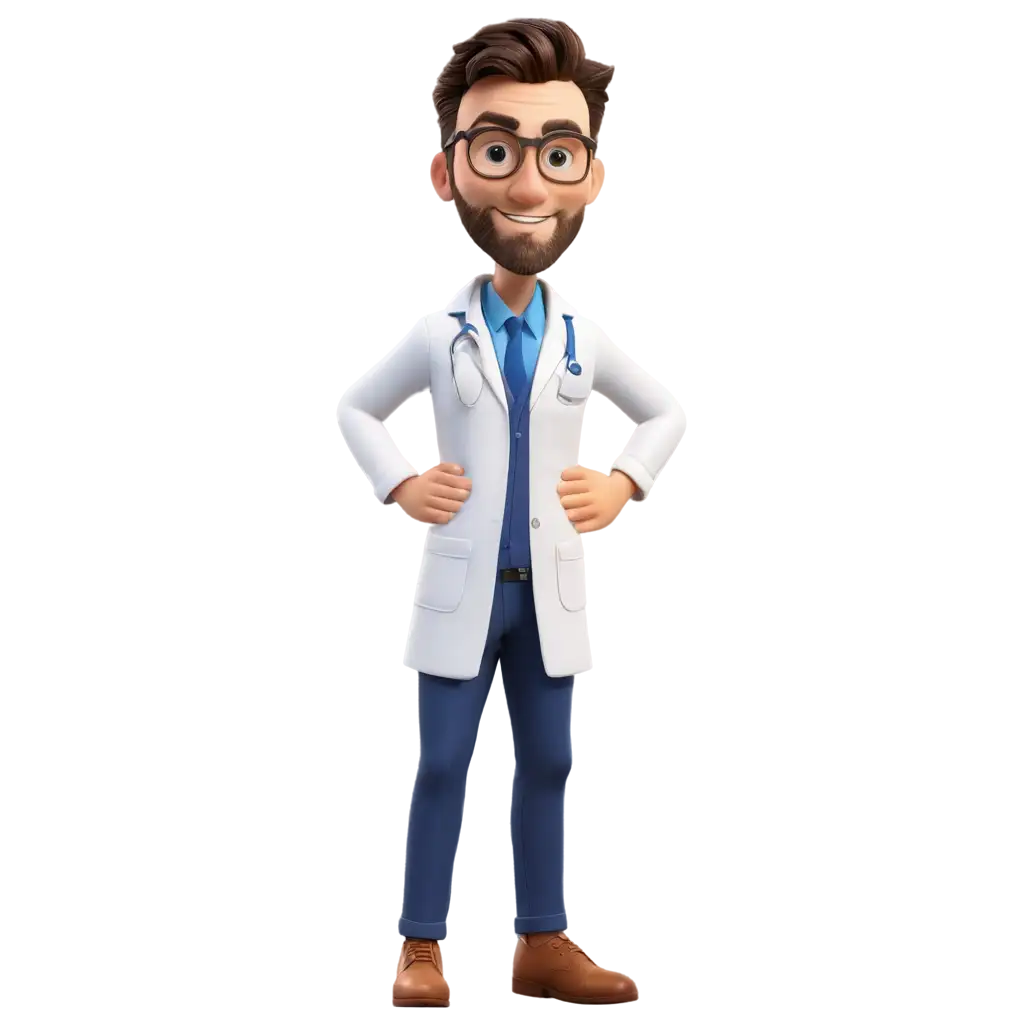 Professional-Doctor-Smiling-3D-PNG-Image-Realistic-Healthcare-Illustration