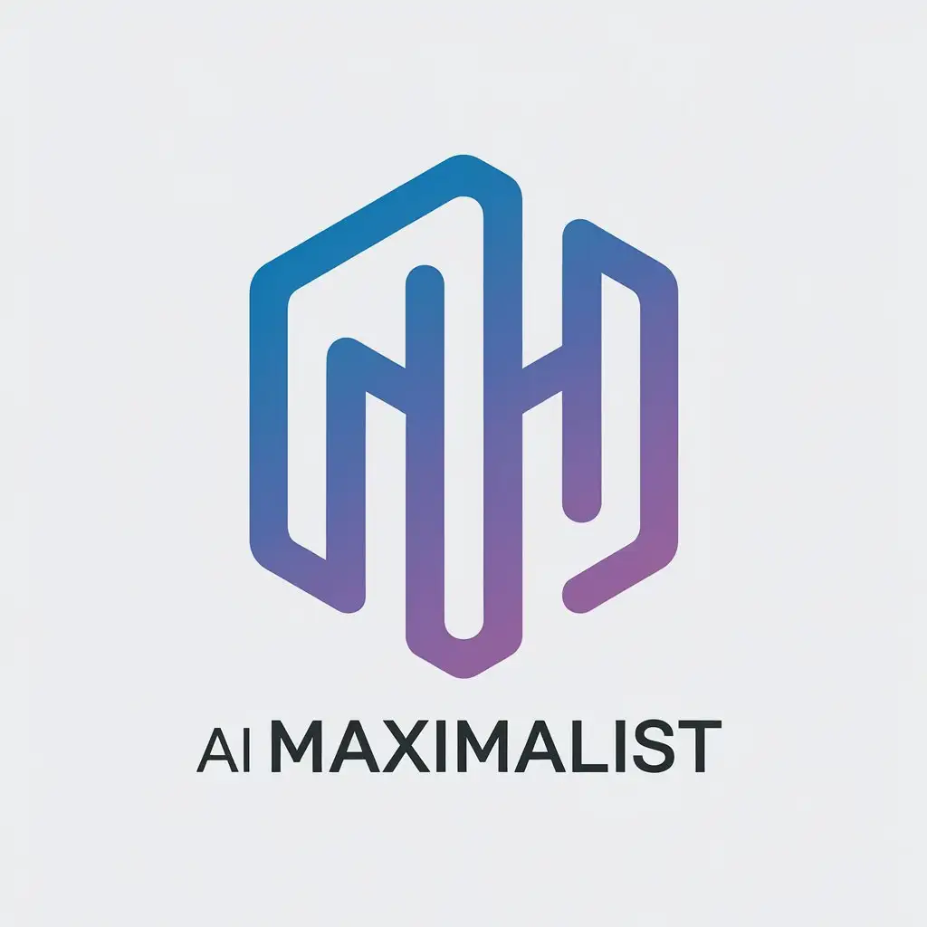 LOGO Design for AI MAXIMALIST Hexagon with Minimalist Style for Technology Industry