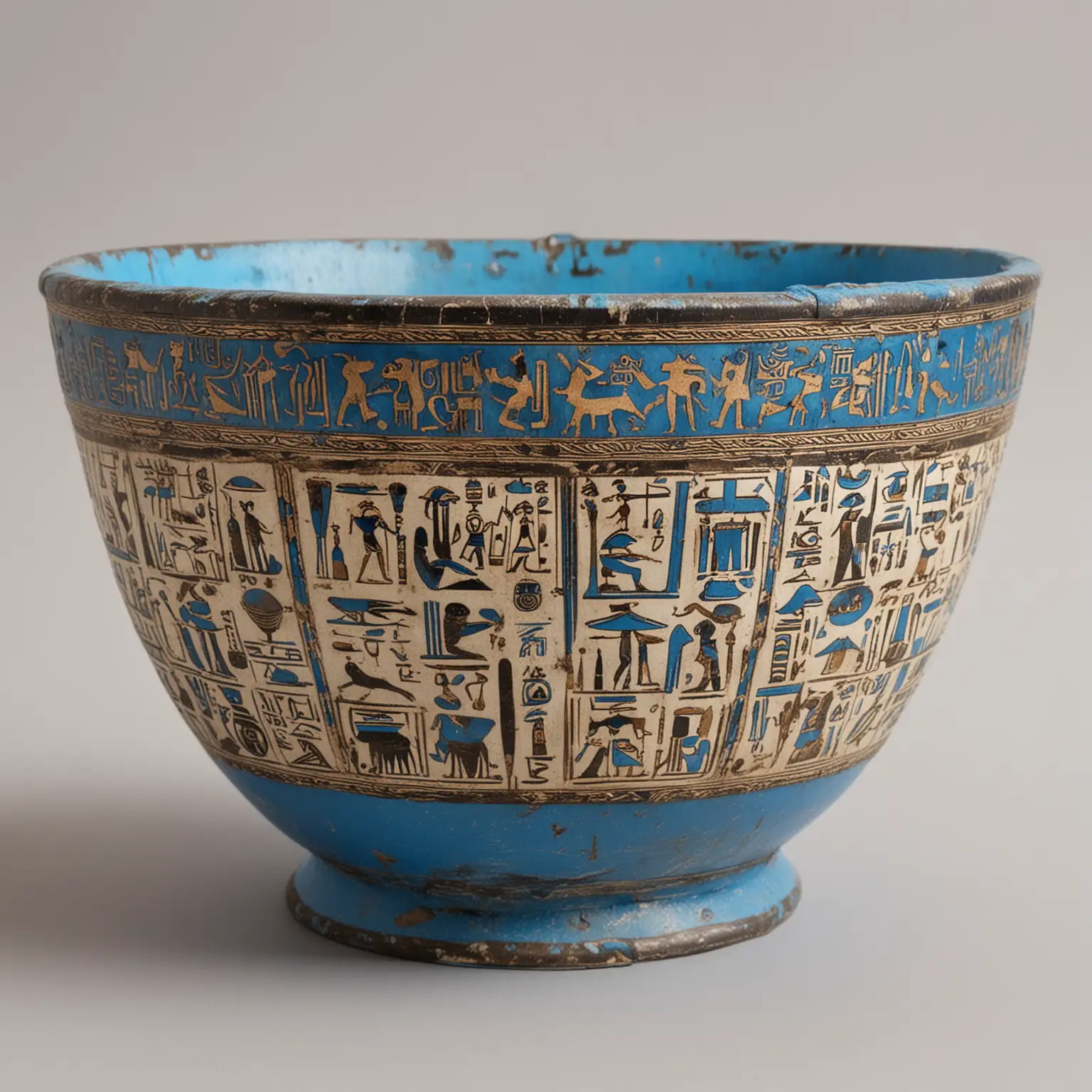 Ancient-Egyptian-Bowl-with-Blue-Enamel-and-Hieroglyphs