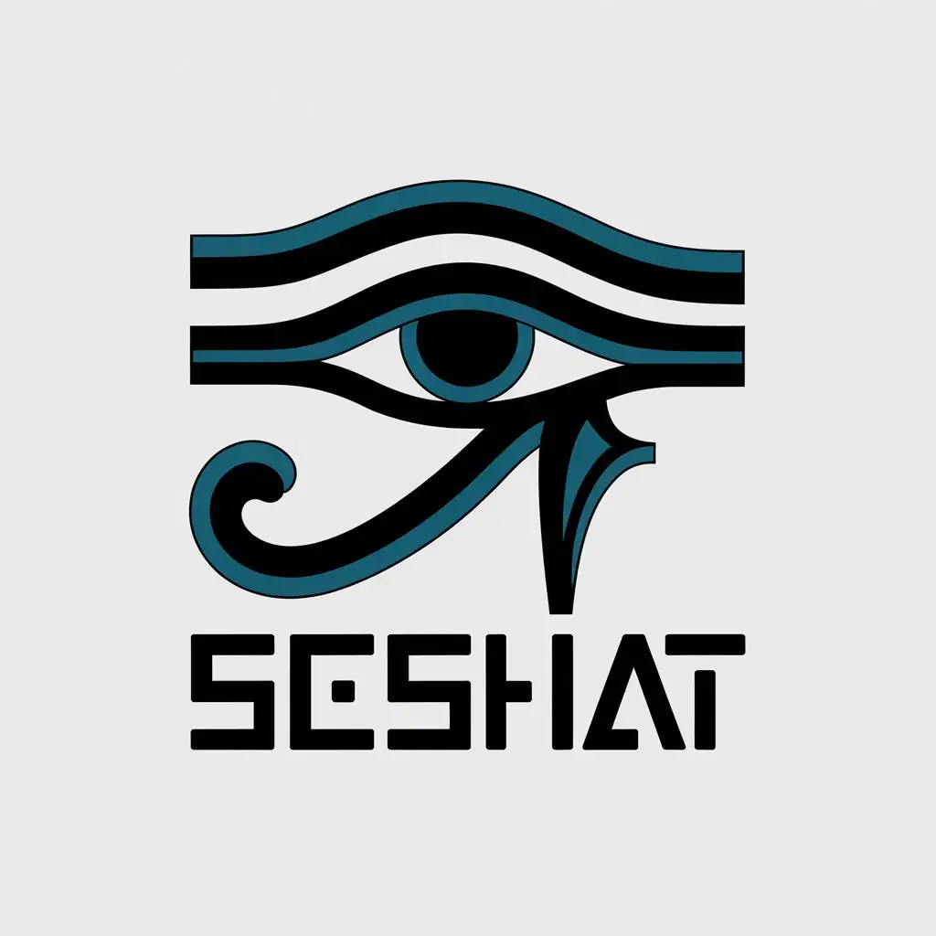 LOGO Design for Seshat Vector Horus Eye with Complex Design for Education Industry