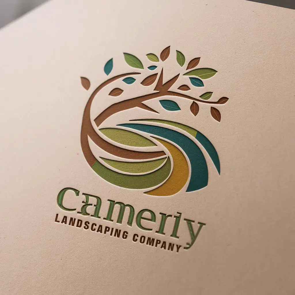 Emblem for a company engaged in landscaping design