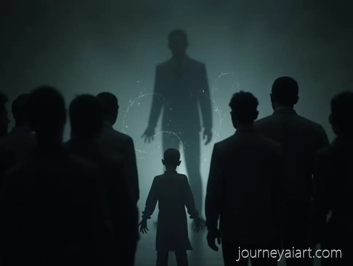 Manipulated-Group-with-Dark-Impulses-and-Victim-in-FocusManipulated-group-of-people