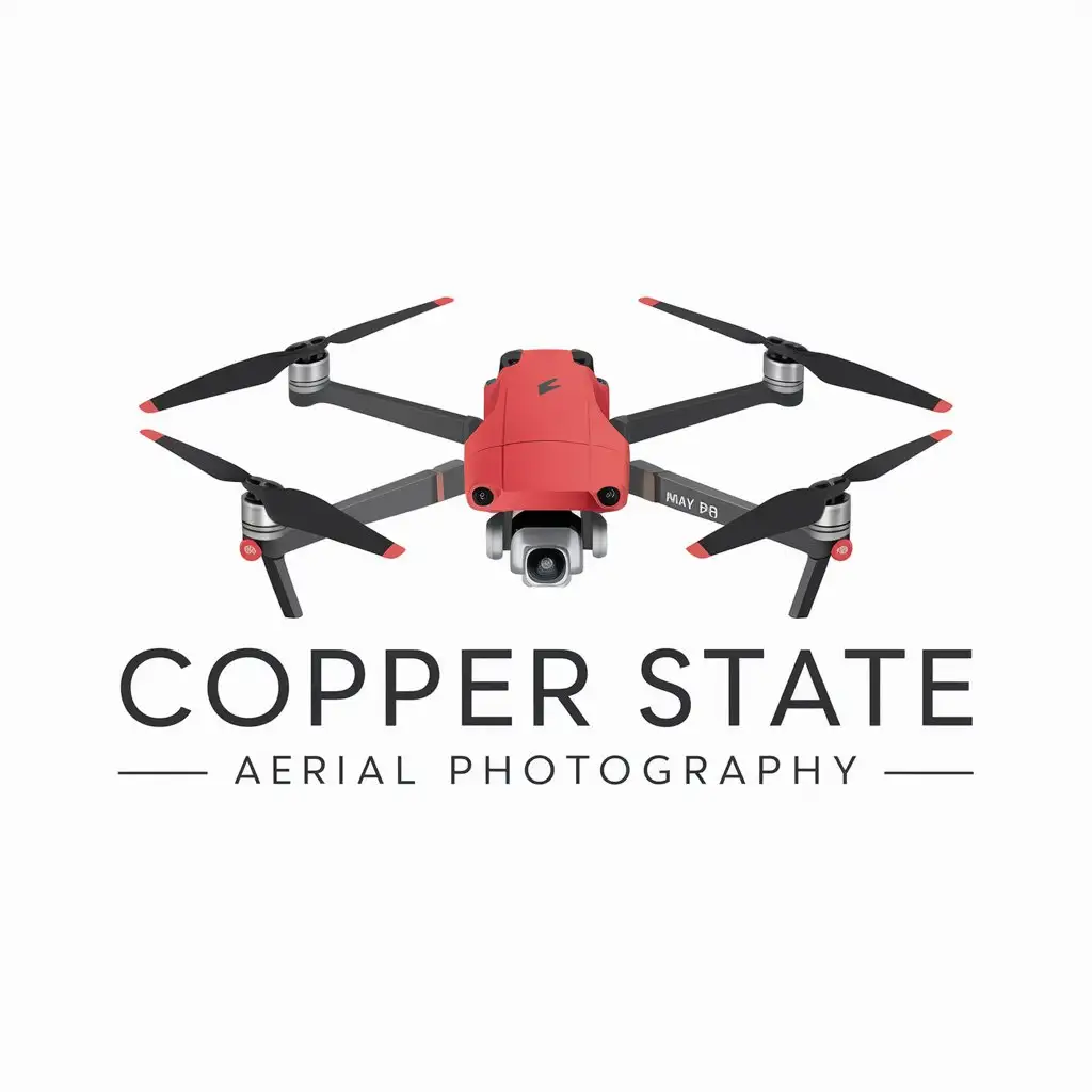 LOGO Design for Copper State Aerial Photography Mavic 2 Pro Drone in Vector Style for Construction Industry