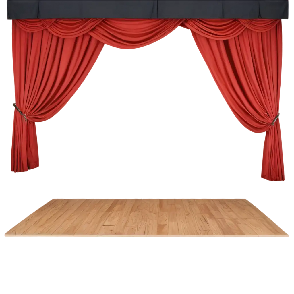 Wood-Show-Stage-Floor-with-Red-Curtain-PNG-Image-for-HighQuality-Visuals