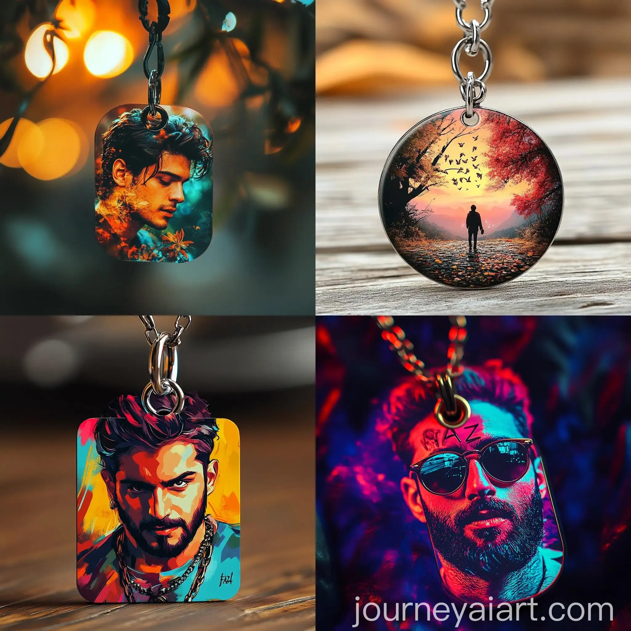 Personalized-Keychain-Design-Faiz-with-Beautiful-Background