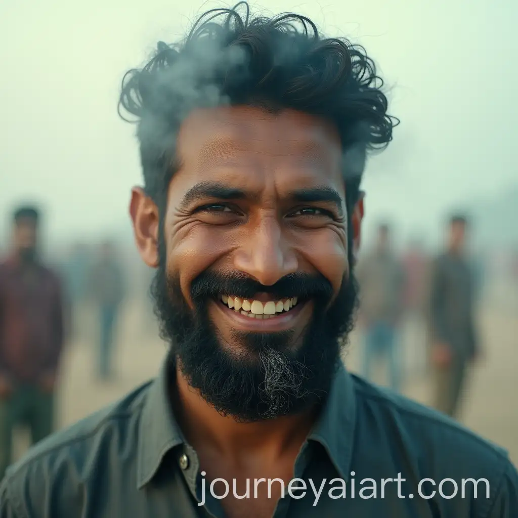 Indian-Man-with-Multiple-Identities-Experiencing-Emotional-Struggle-in-Double-Exposure