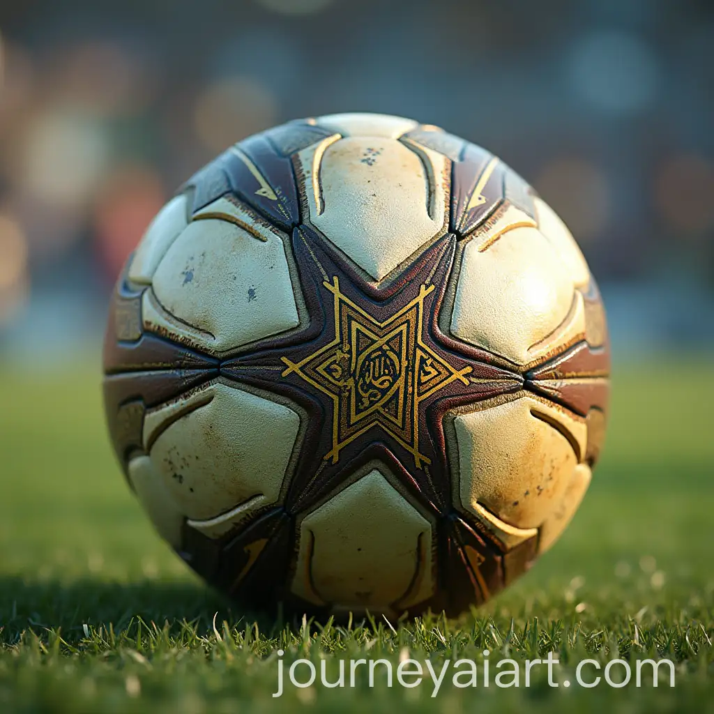 IslamicThemed-Soccer-Ball-Design-with-Geometric-Patterns