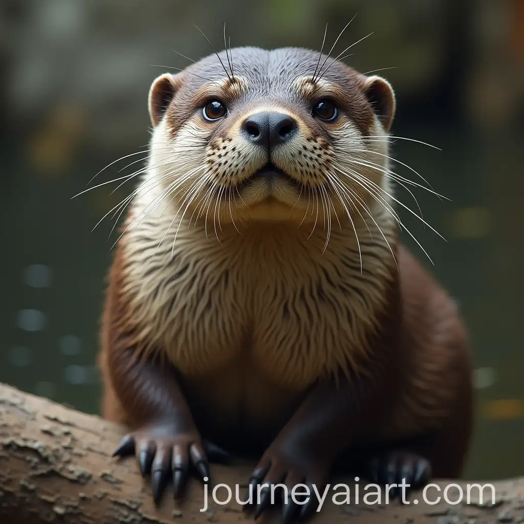 Grumpy-Otter-in-Nature