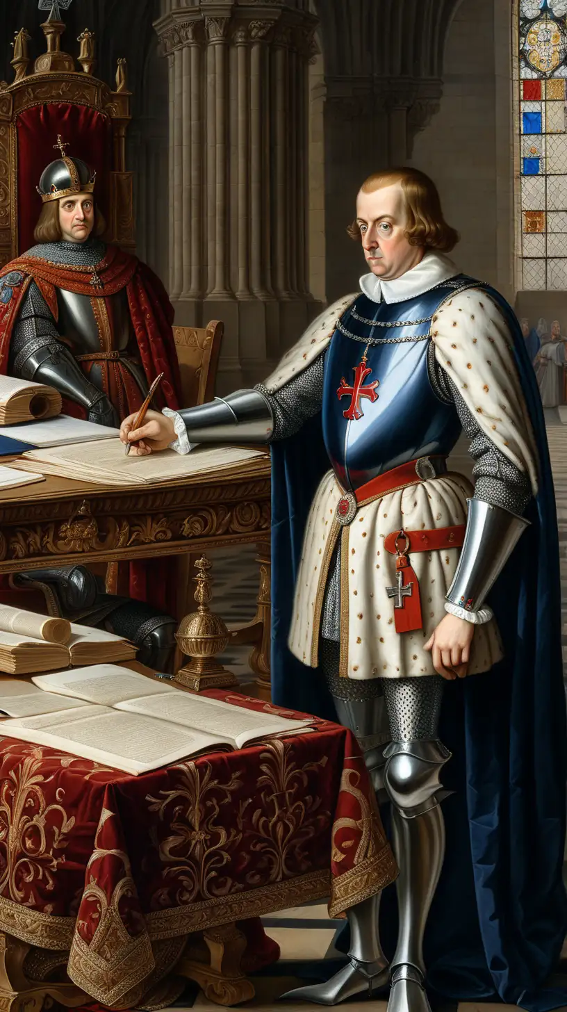 King Philip IV of France Scheming with Templar Assets