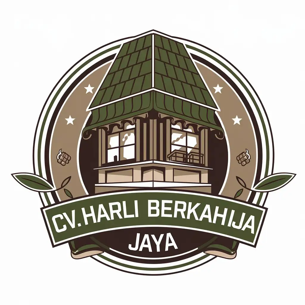 LOGO-Design-for-CV-Harli-Berkah-Jaya-Cafe-Theme-with-Modern-Elegance