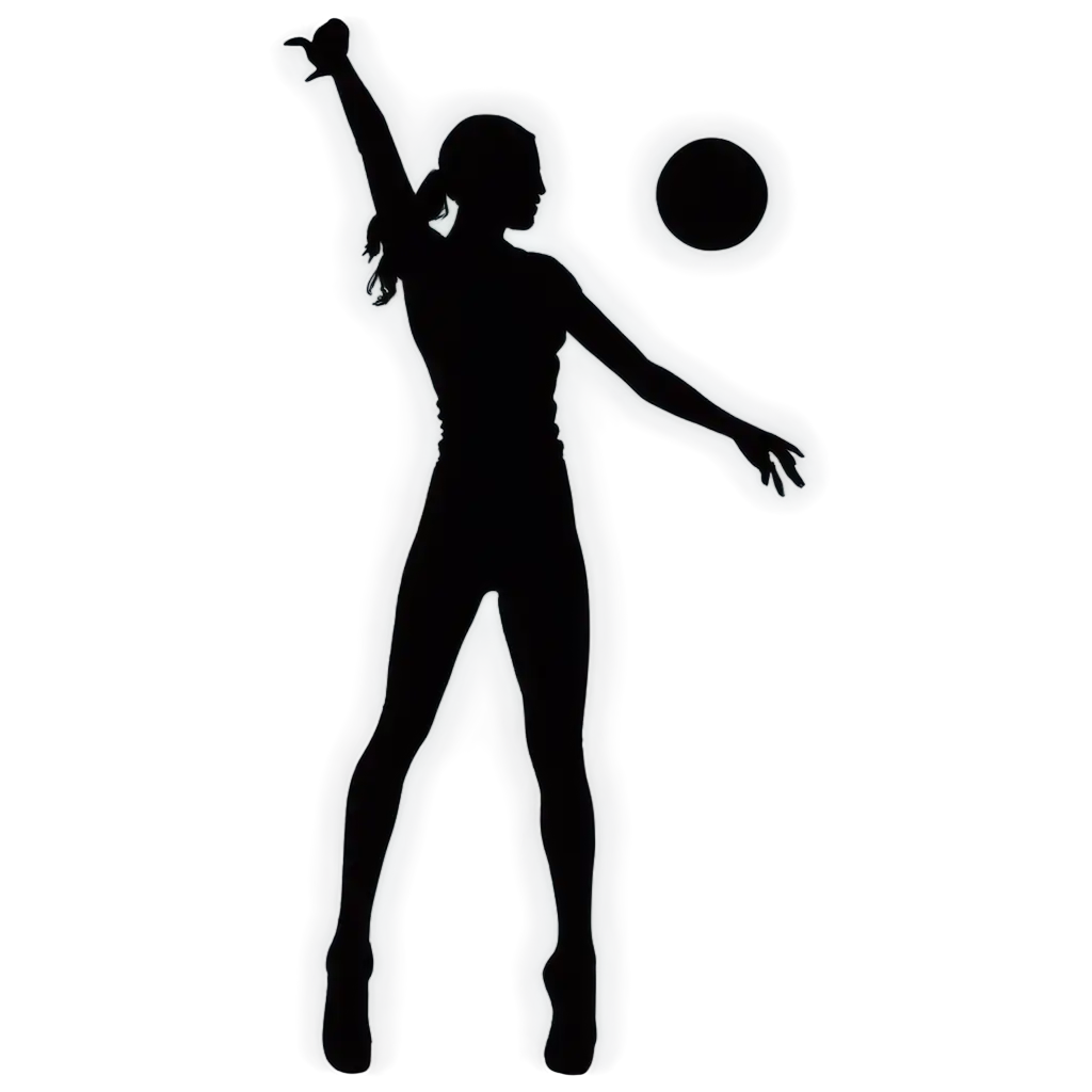 Volleyball-Spike-Silhouette-PNG-A-HighPNG-Image-Usage-ScenariosQuality-Action-Image-for-Dynamic-Visuals