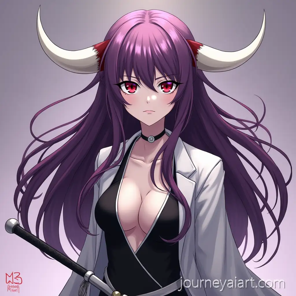 Woman-Arrancar-from-Bleach-with-Purple-Hair-andAI-Art-Prompt-Expansion-Red-Eyes-in-Arrancar-Clothing