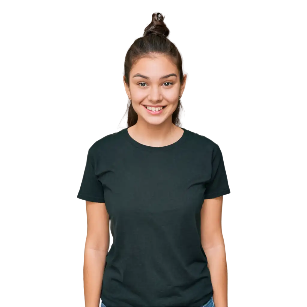 PNG-Image-of-a-Young-Person-in-a-Basic-Black-TShirt-Enhance-Your-Visual-Content-with-Clarity-and-Quality