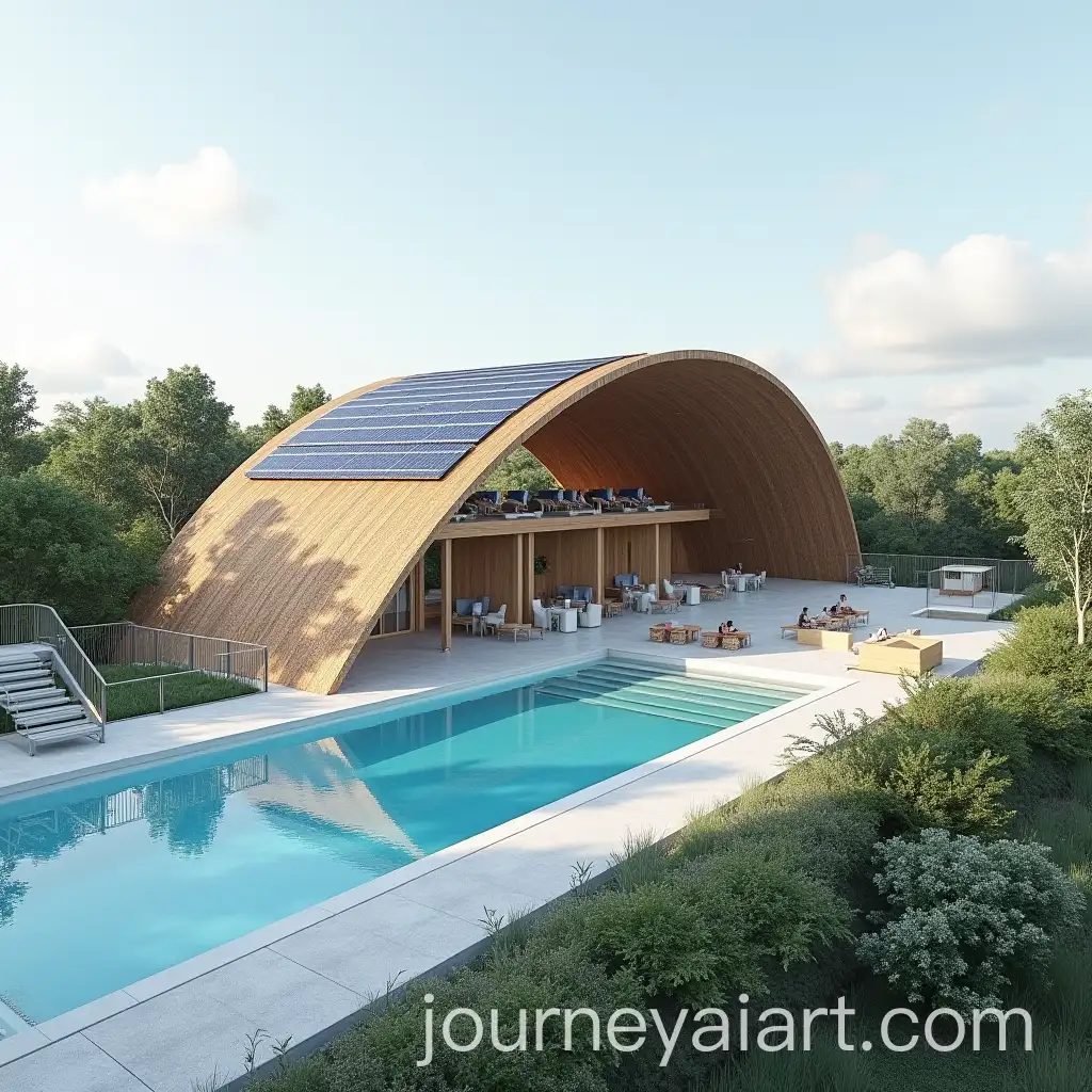 Olympic-Swimming-Pool-Building-with-Solar-Panels-and-Laminated-Wood-Structure