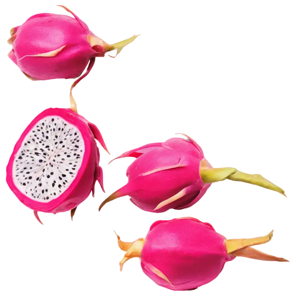 Vibrant-Dragon-Fruit-PNG-Image-Perfect-for-HighQuality-Digital-Applications