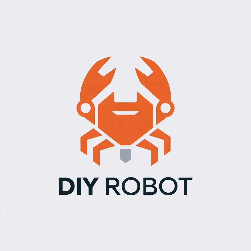 LOGO-Design-for-DIY-Robot-Minimalistic-Crab-Pincer-Wrench-with-Software-Hardware-Elements