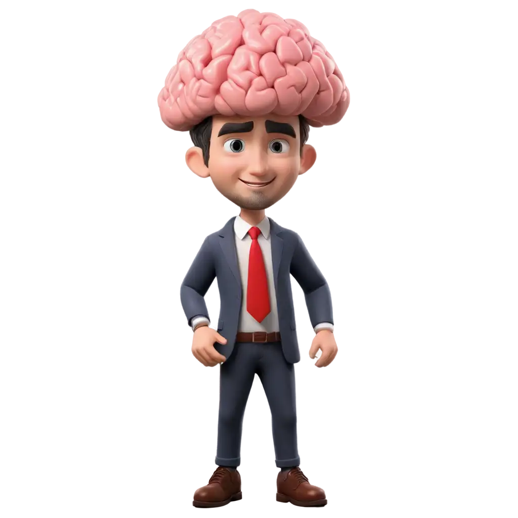 3D-Animated-Brain-PNG-Image-HighQuality-Visual-for-Neuroscience-Technology-and-Education