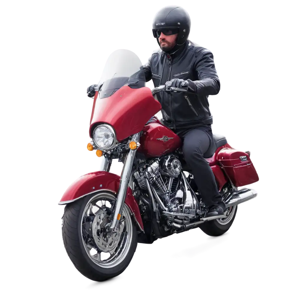 HighQuality-Red-Harley-Motorcycle-PNG-Image-for-Ultimate-Clarity-and-Flexibility