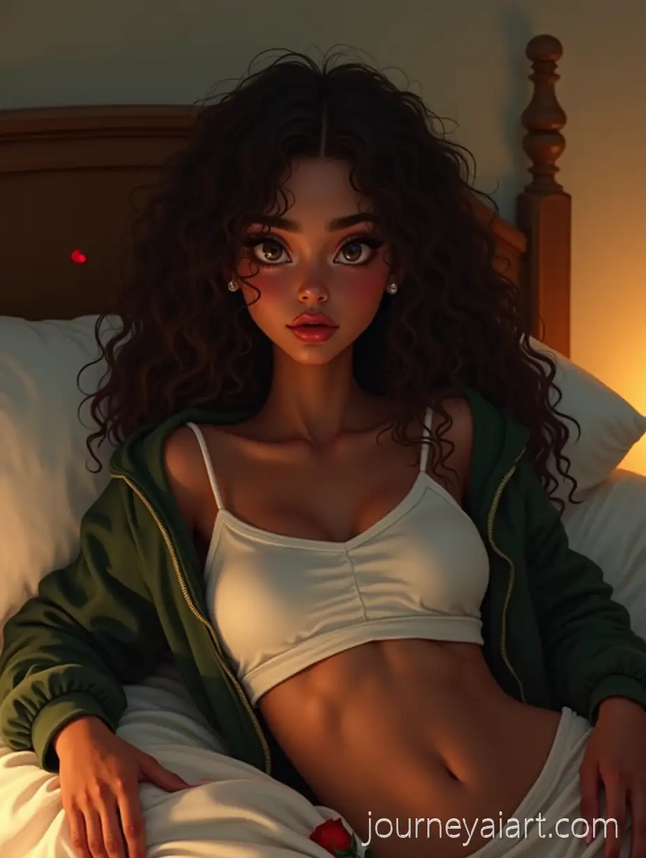 Young-Intersex-Female-with-Androgynous-BeautyYoung-intersex-woman-portrait-Reclining-in-Cozy-Bedroom