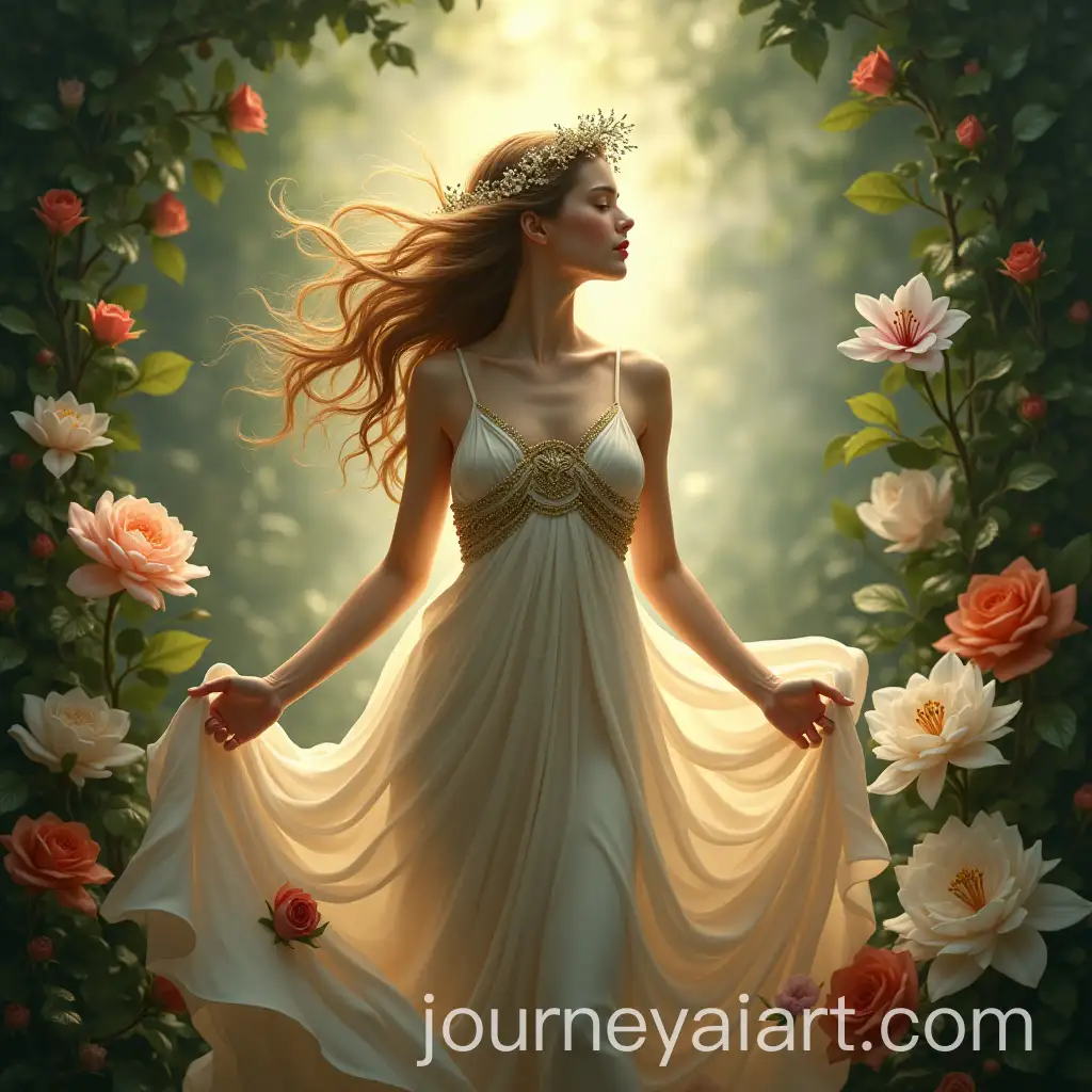 Divine-Goddess-Emerging-with-Floral-Twirl-Artistic-Representation