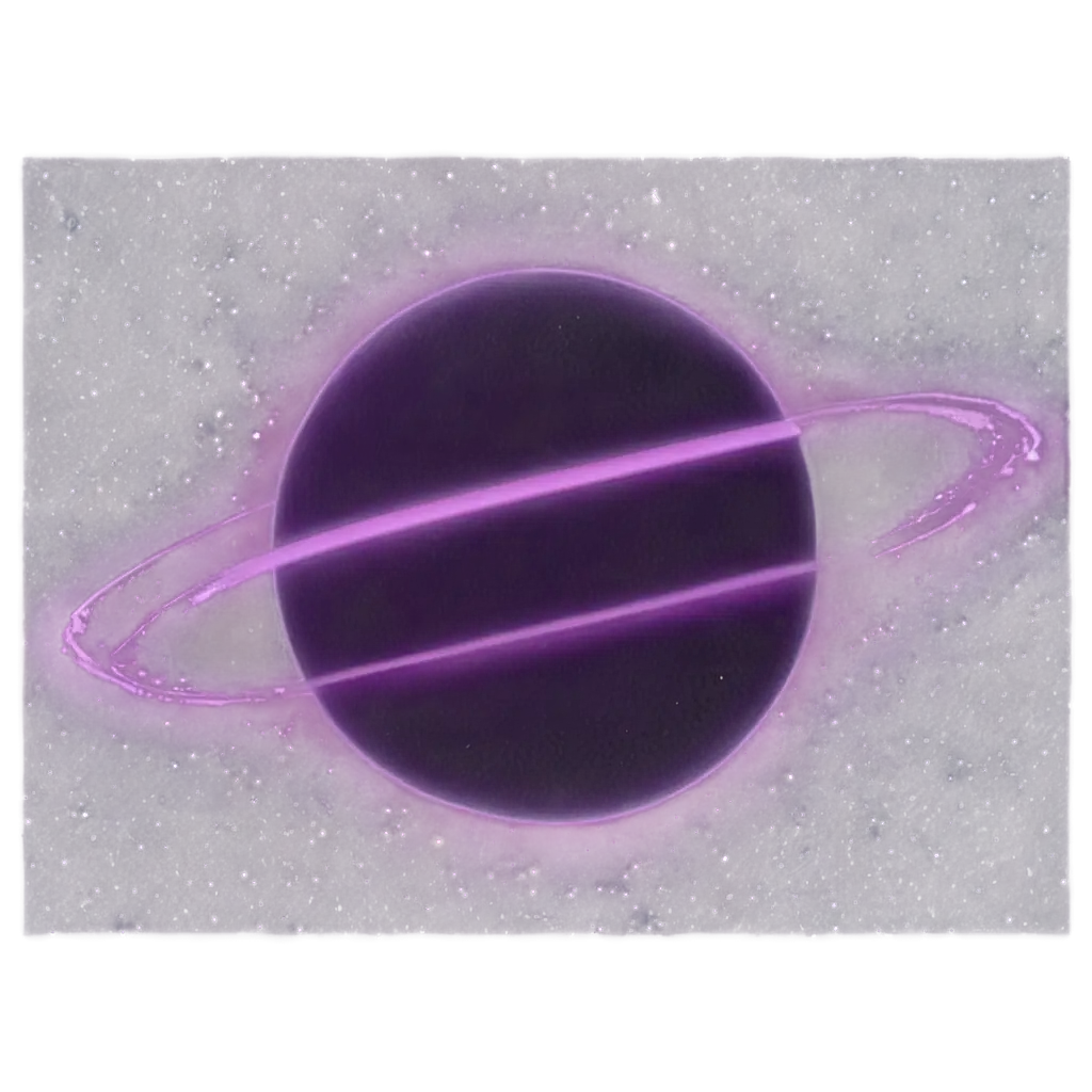 A planet in purple color on the backdrop of stars