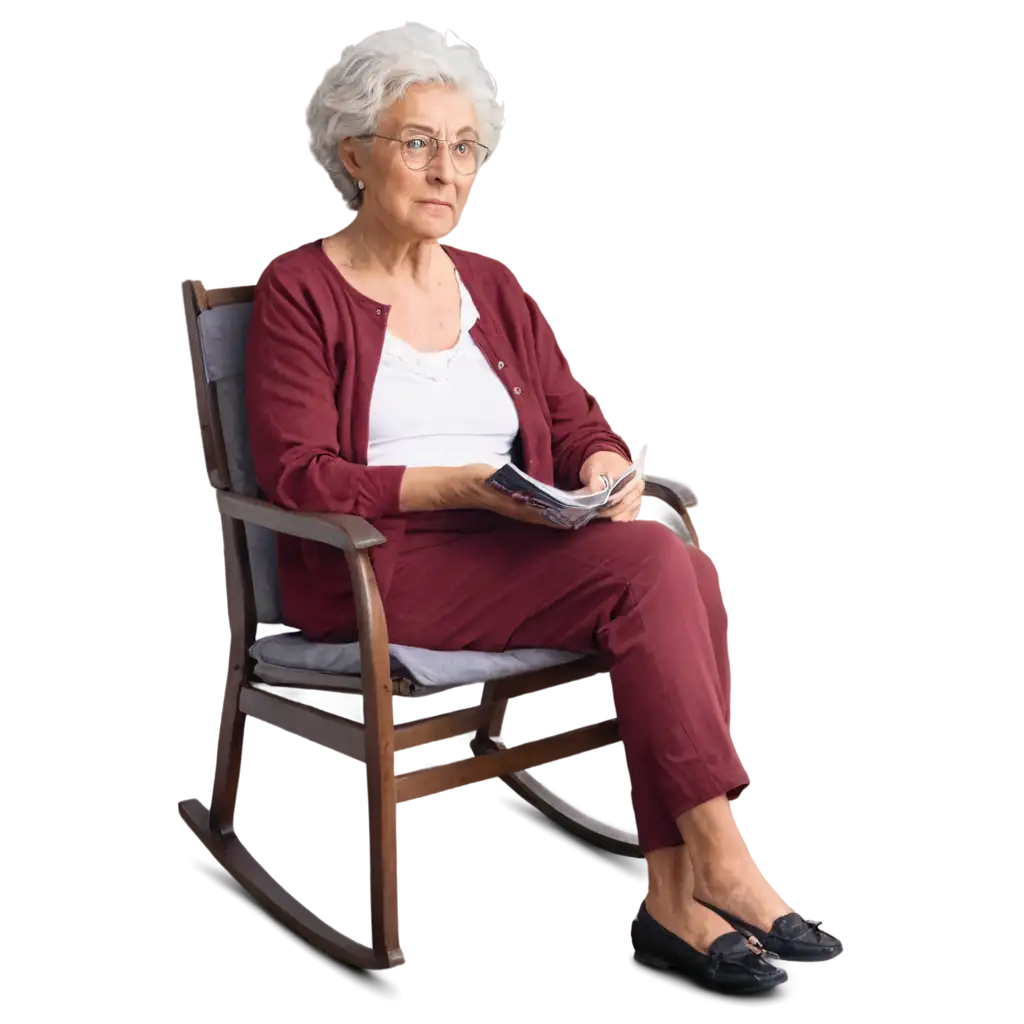 Grandma-Watching-TV-PNG-Image-HighQuality-Transparent-Artwork-for-Diverse-Uses