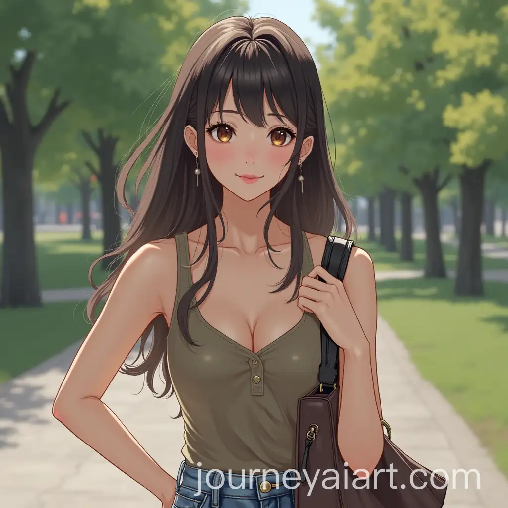 Young-Woman-in-Tank-Top-Enjoying-a-Sunny-Day-at-the-Park